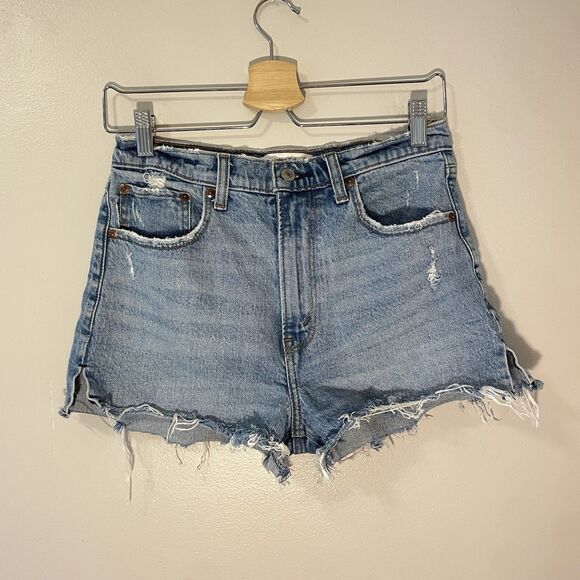 Abercrombie And Fitch Women’s The Mom Short High Rise Sz 4 - Picture 2 of 4